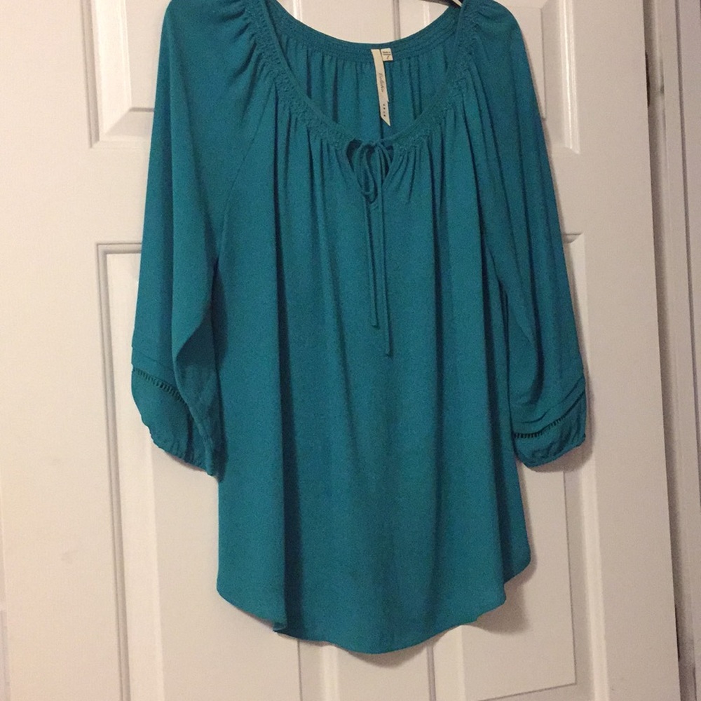 Turquoise blouse